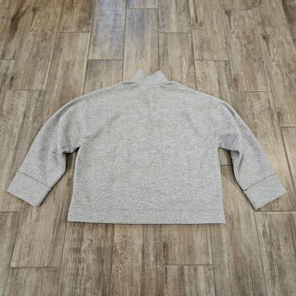 Madewell Jacket Women’s XL Relaxed Mockneck Double-Face Knit Gray Hip-Length NEW - Picture 6 of 12